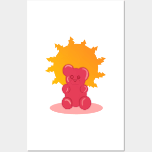 pink gummy bear Posters and Art